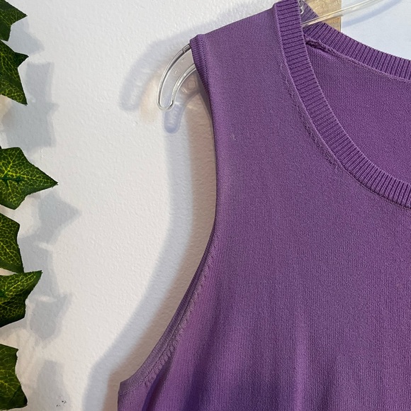 Ann Taylor Light Purple Sleeveless Top, women's size L - Picture 6 of 8